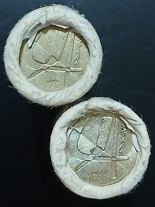 2 Cartuchos 5 Pesetas 1989 y 1990 (Modelo pequeño)