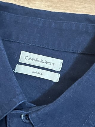 Camisa Calvin Klein Jeans Azul Lino-algodón.