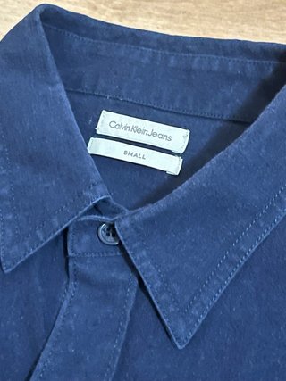 Camisa Calvin Klein Jeans Azul Lino-algodón.