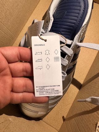 Adidas Samba Plata y Azul