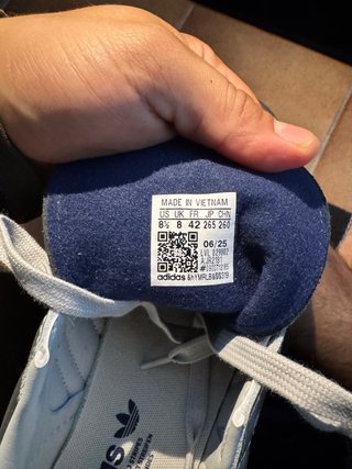 Adidas Samba Plata y Azul