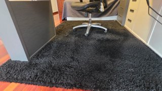 Alfombra Shaggy Negra 160x225 cm