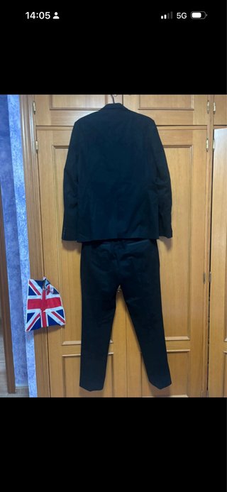 Traje Zara Hombre Velour Negro