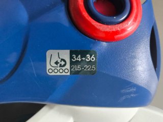Patines en linea Oxelo azul-rojo T. 34-36