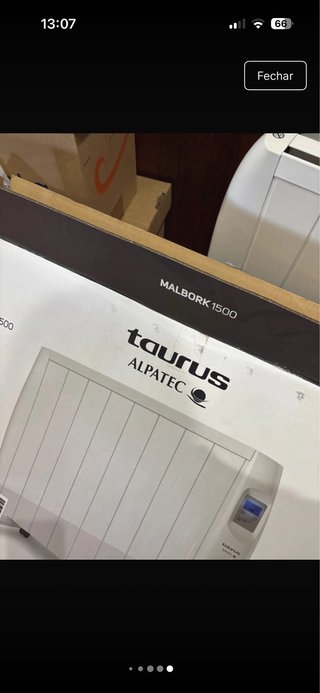 Aquecedor elétrico branco