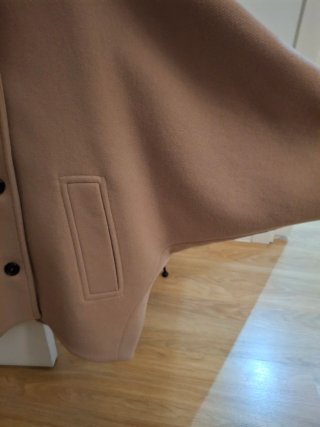 Abrigo corto lana Zara camel