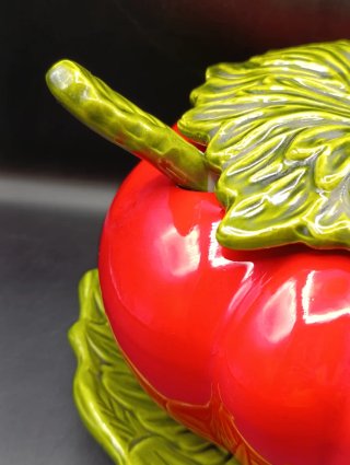 Sopera Tomate Cerámica con Plato