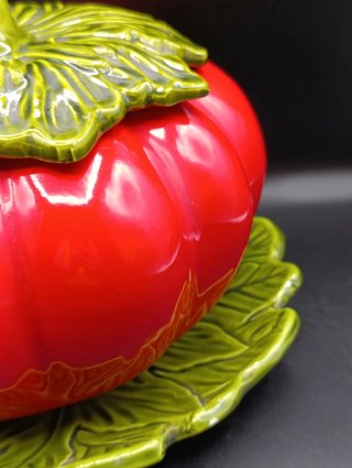 Sopera Tomate Cerámica con Plato