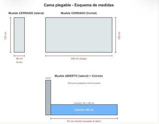 Cama Plegable Metálica