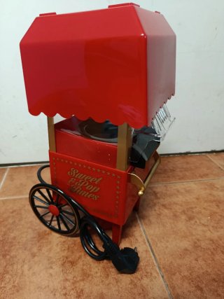 Palomitero Vintage Rojo y Dorado