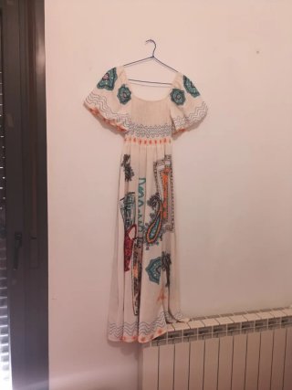 Vestido largo estampado verano