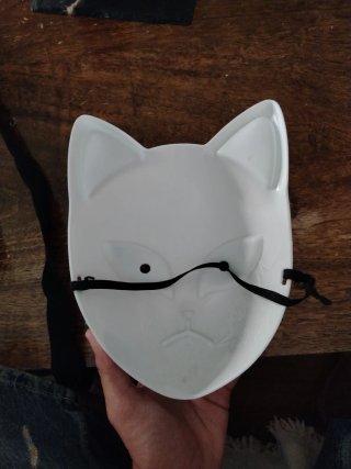 Máscara de plástico estilo anime