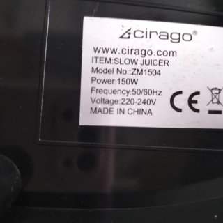 Licuadora prensado en frío Cirago, verde