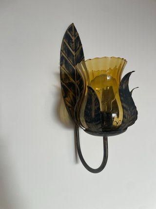 Lámpara de pared antigua dorada Conjunto de 3