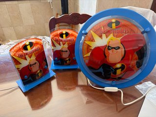 Lámparas Incredibles Mr. Increíble (3 unidades)