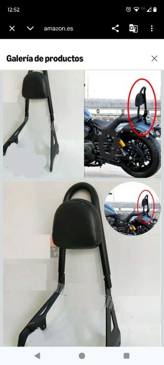Respaldo Yamaha Bolt como nuevo