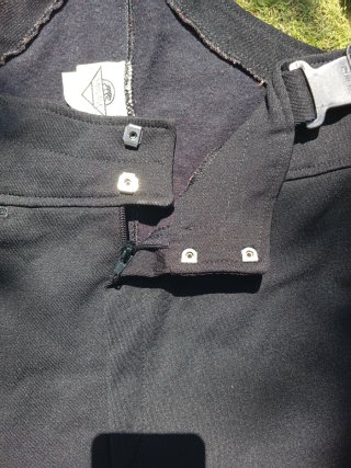 Pantalón de esquí negro con tirantes SAUVAGE