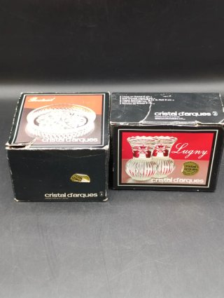 Set posavasos y palilleros cristal francés