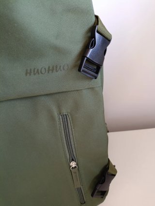 Mochila HUOHUO verde militar urbana portátil