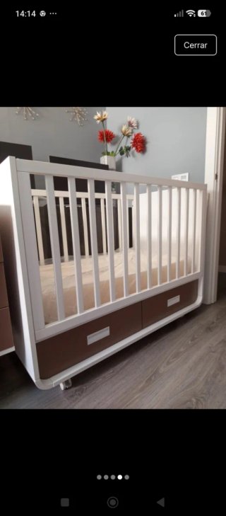 Cuna y vestidor para bebé