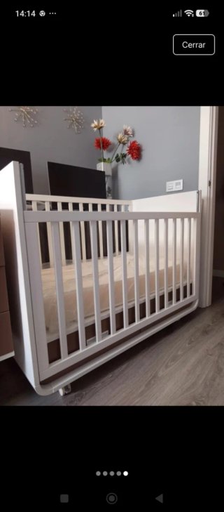Cuna y vestidor para bebé