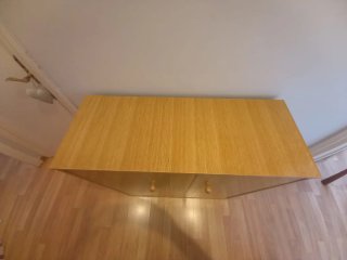 Mueble cama plegatín madera color miel