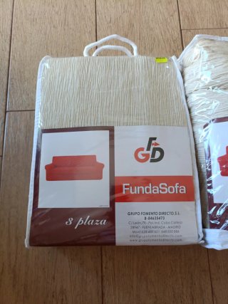 Funda Sofá 3 Plazas Beige GD