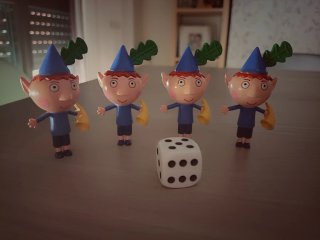 Figuras Ben y Holly para parchís