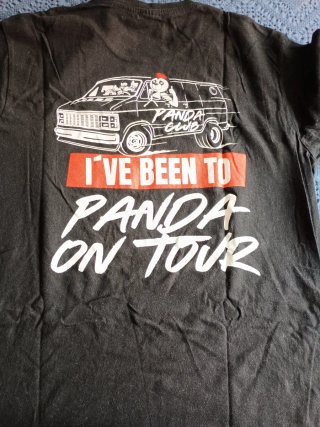 Camiseta Negra Panda On Tour Talla M