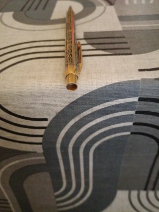Bolígrafo Seaffer chapado oro 12 k .