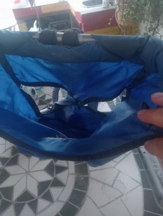 Portabebés de senderismo azul