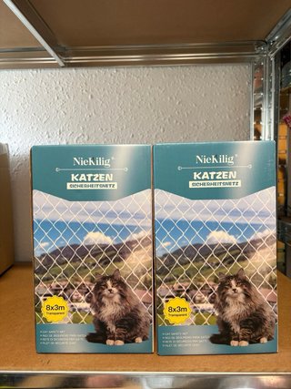 2x Red de seguridad para gatos NieKilig 8x3m nueva