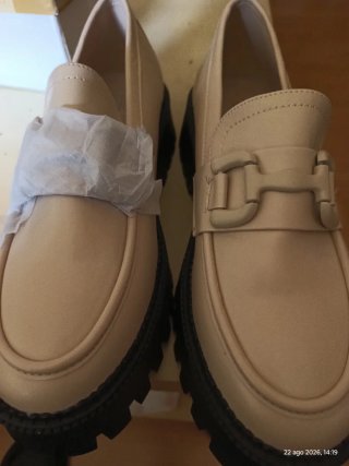 Zapatos Mocasines Beige Talla 38