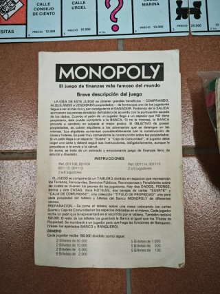 Monopoly Parker antiguo años 80