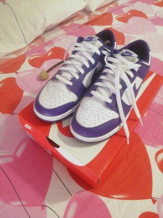 Nike Dunk Retro Low Viola/Bianco tg 44 pari al nuo