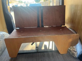 Sofá Cama Furgoneta Tela Madera