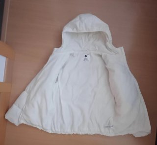 Chaqueta de invierno para niña blanca