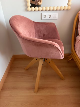 Sillón terciopelo La Redoute giratorio