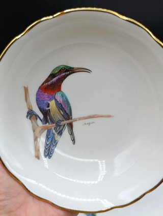 Set cuencos porcelana francesa Pájaros