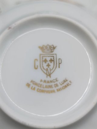 Set cuencos porcelana francesa Pájaros