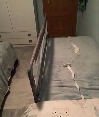 Barrera de seguridad para cama infantil de Asalvo