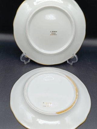 Set platos Limoges patrón de Perros