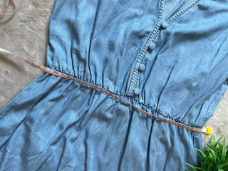 Vestido largo Zara azul