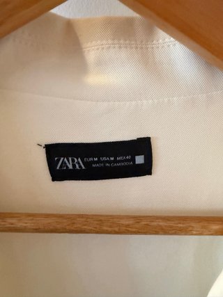 Camisa Zara Beige Talla M