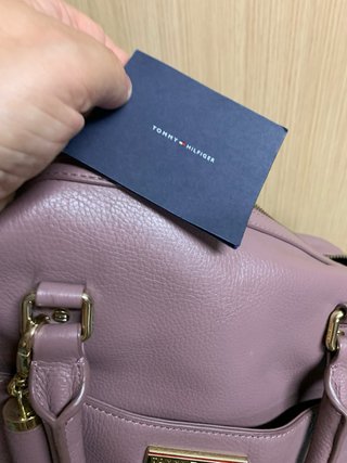 Bolso Tommy Hilfiger Lila de piel