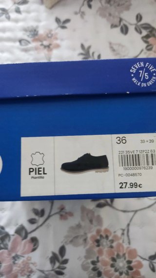Zapatos niño Seven Five azul talla 36