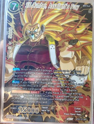 Carte Dragon Ball Super 7 SS Cumber