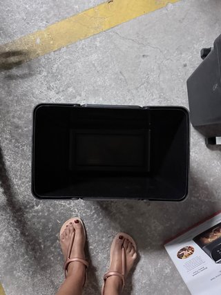 Contenedor cubo Ikea negro/gris