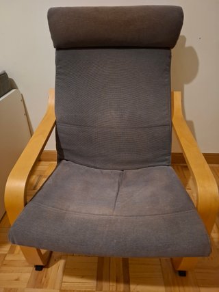 Sillón HOMCOM madera y tela