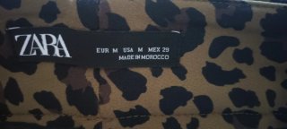 Bermudas Zara T M print Leopardo color Verde